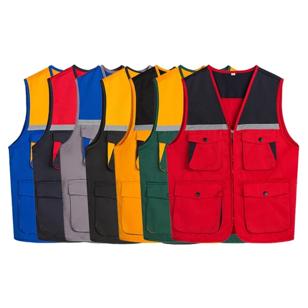Gilet multipoches — 8 coloris