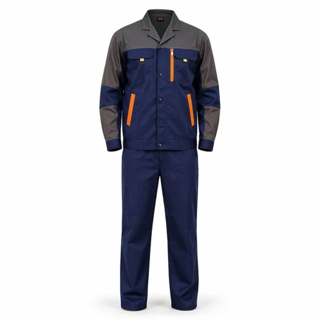 Ensemble veste + pantalon marine / gris