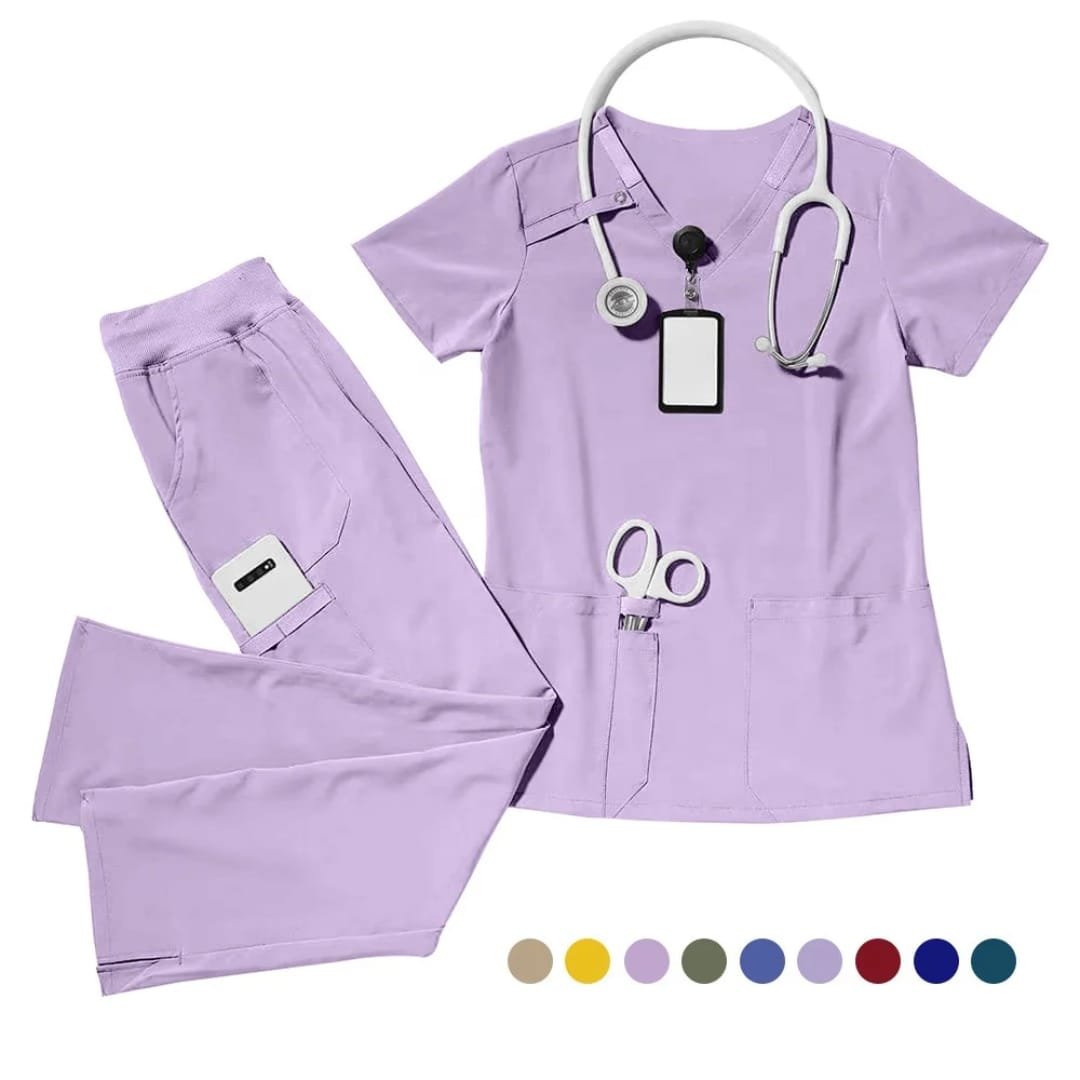 Tenue médicale lilas