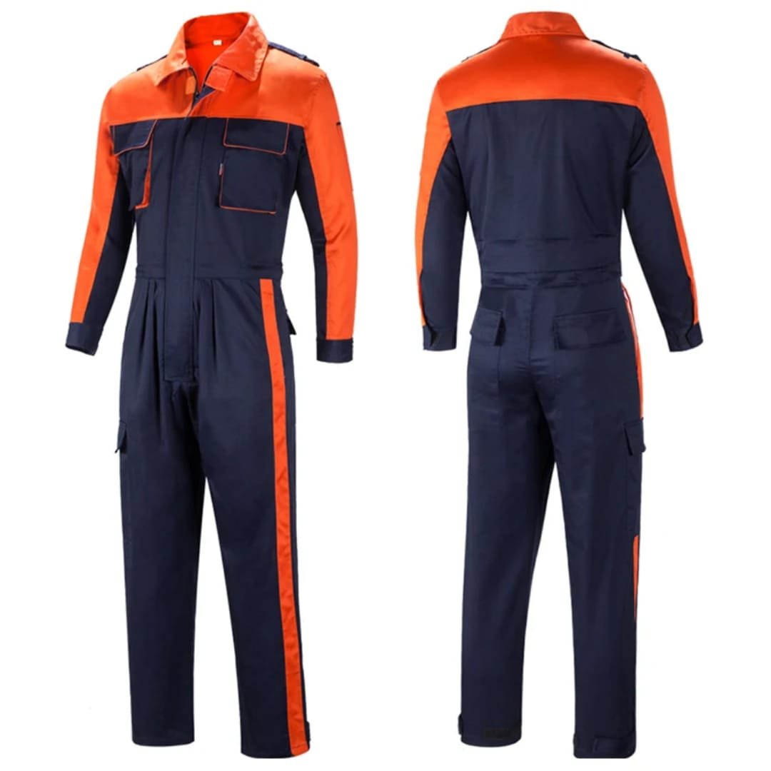 Combinaison marine / orange