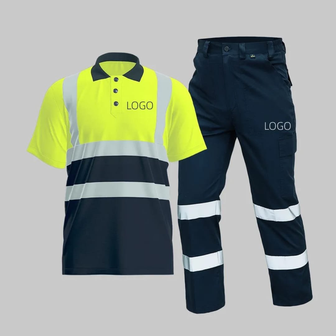 Ensemble polo HV + pantalon — Haute visibilité